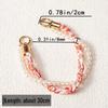 Douyin-Style Pearl Phone Lanyard with Silk Scarf Strap & Pendant