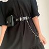 Punk Womens Unique Fashion Uniform Accessory Including Fashionable Chain Waist Belt And Bag Compact