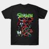 Мужская черная футболка с принтом Spawn Печать на трансферной бумаге без вырезания Хлопковая футболка