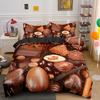 Sweet Chocolate Bedding Set Dessert Candy Duvet Cover With Pillowcase Girls Kids 2/3pcs Bedclothes Single Queen King Bed Sets
