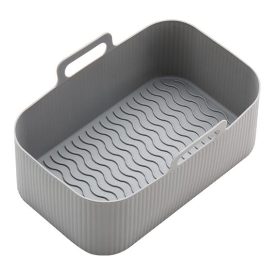 Сковорода для аэрофритюрниц, удобная, хорошая прочность, многоразовая воздушная сковорода с вкладышем, силиконовый поднос, товары для дома