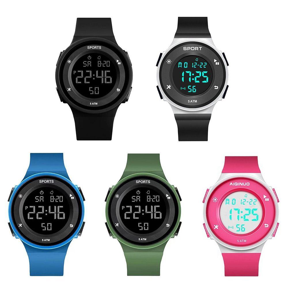 Электронные часы с большим циферблатом, повседневные светодиодные цифровые наручные часы, высококачественные часы для пары, для спорта на открытом воздухе