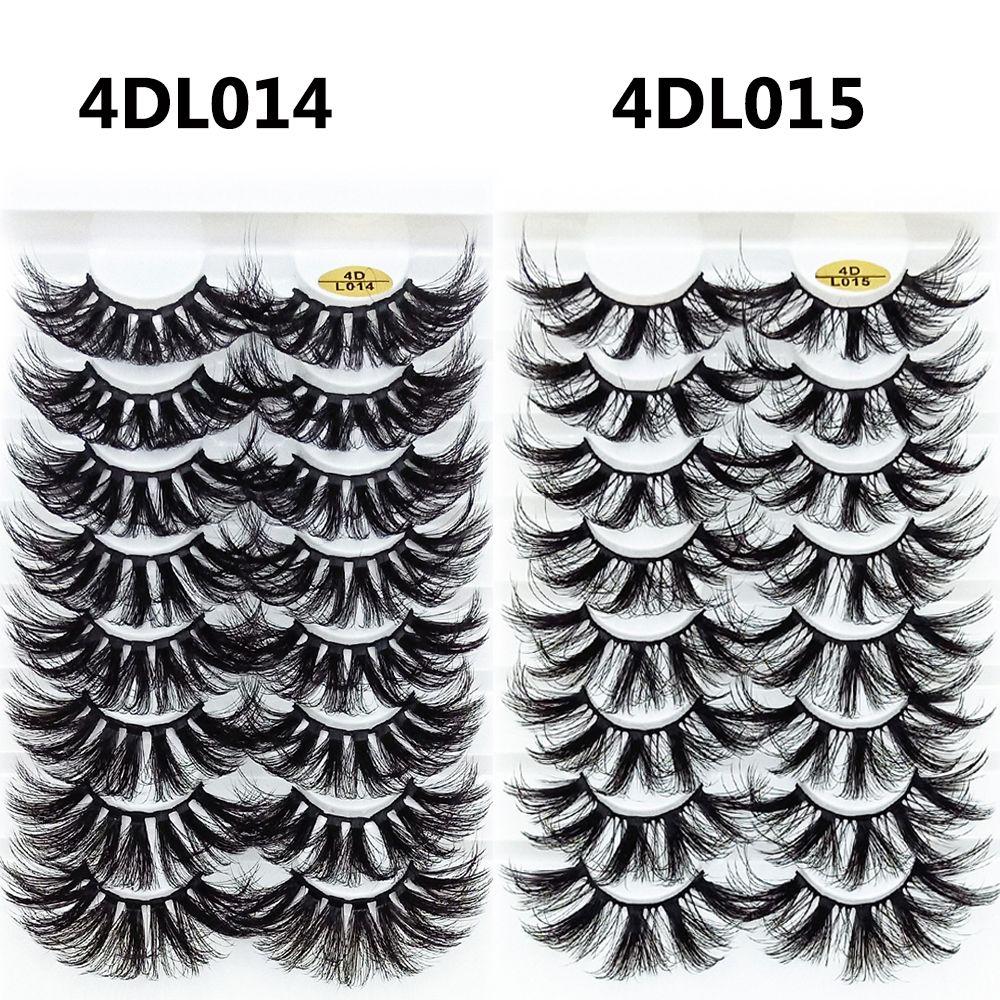 Beauty Wispy Fluffy Long Full Volume Eyelash Extension 4D Mink Hair False Eyelashes 25mm Lashes