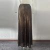 Элегантные длинные брюки с блестками, женские модные свободные брюки с высокой талией и драпировкой, весна-осень, повседневные широкие брюки однотонного цвета для вечеринок
