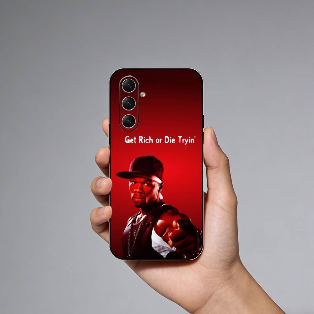 Rapper Hip Hop Street 50 C-Cent Phone Case For Samsung Galaxy A73,A21s,A22,A31,A52,A53,A71,A41Soft Black Shell
