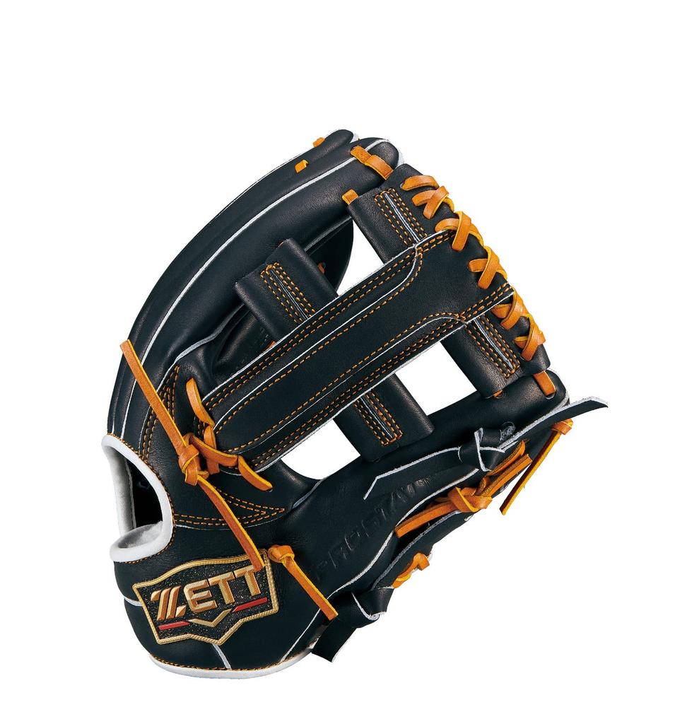 Мягкая бейсбольная перчатка ZETT Prostatus Shogo Nakamura Player Type Black x White для правых метателей