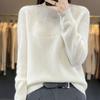 Wool Sweater Women Autumn Winter Pullovers O-Neck Hollow Long Sleeves Cashmere Knitwear Female Basic Bottoming Shirt