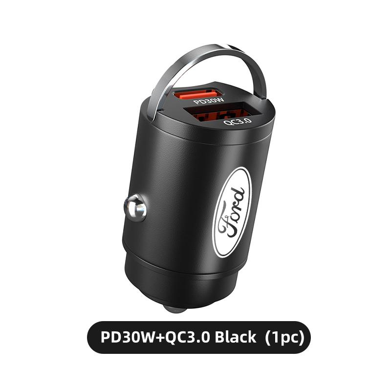 BBBO4 Car Accessories Phone Charger Pull Ring Power Adapter For Ford mk2 mk3 Ranger Mondeo mk4 S-MAX Kuga Mustang Fusion