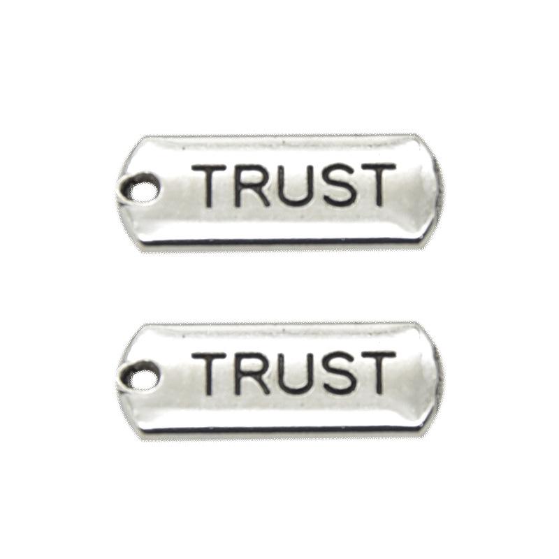 Винтажная золотая подвеска-бирка с вдохновляющим словом для изготовления ювелирных изделий