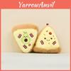 Милая плюшевая игрушка-фруктовая пицца из коротковорсовой ткани, идеально подходит для украшения сумки и в качестве подарка