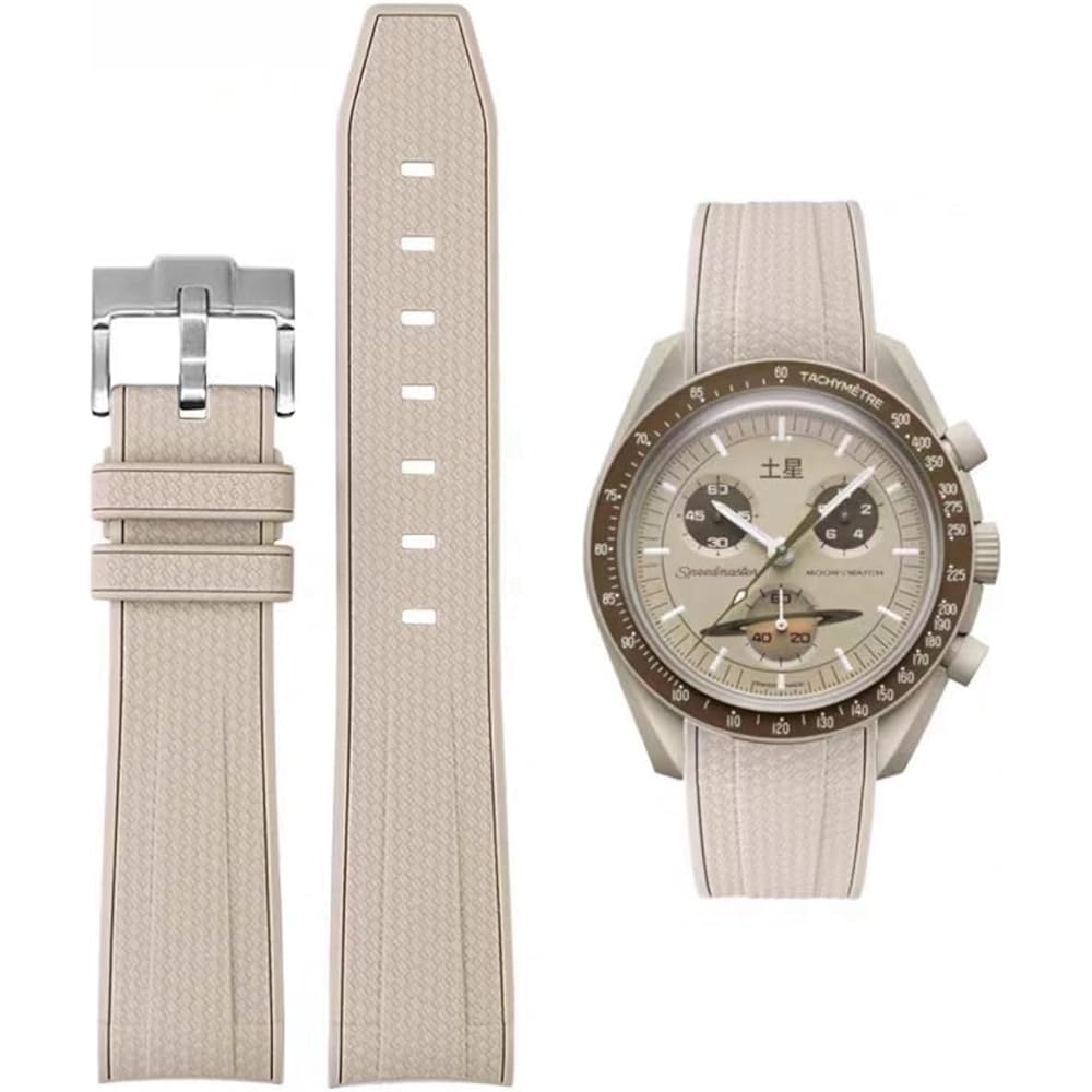 20-мм ремешок для часов для Omega X Swatch MoonSwatch Omega и Swatch Ремешок Резиновый ремешок Omega Speedmaster...