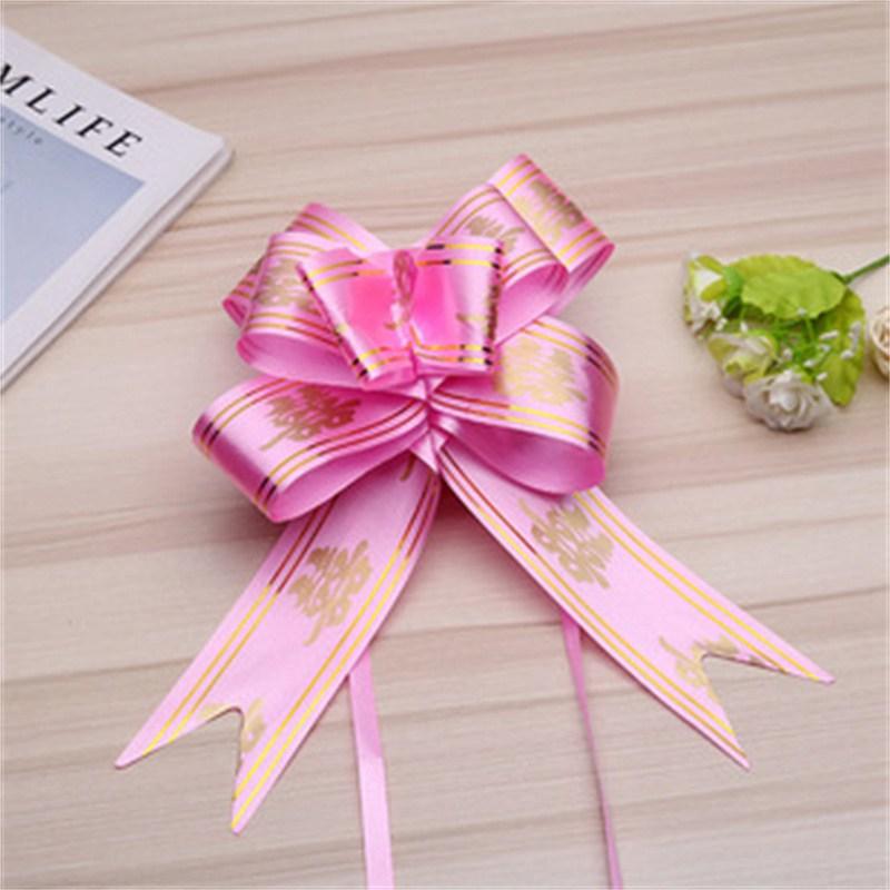 Bowknot Fruit Basket Bow Flower Wedding Ribbon Wedding Ribbon Handle Decorative Handmade Car Door