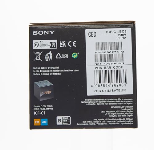 Sony Радиочасы Sony ICFC1B Черный