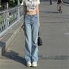 Spring 2022 Womens High Waist Y2k Aesthetic Women's Wide Leg Jeans Baggy Woman Denim Straight Pants Jean Mom Jeans Trousers