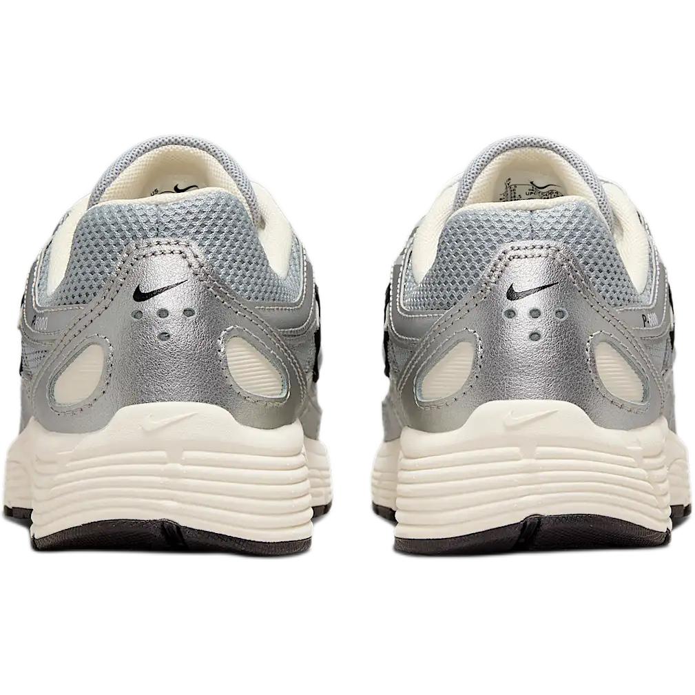 Nike P-6000 GS Metallic Silver Kids Sneakers Black Pale-Ivory HV5064-006