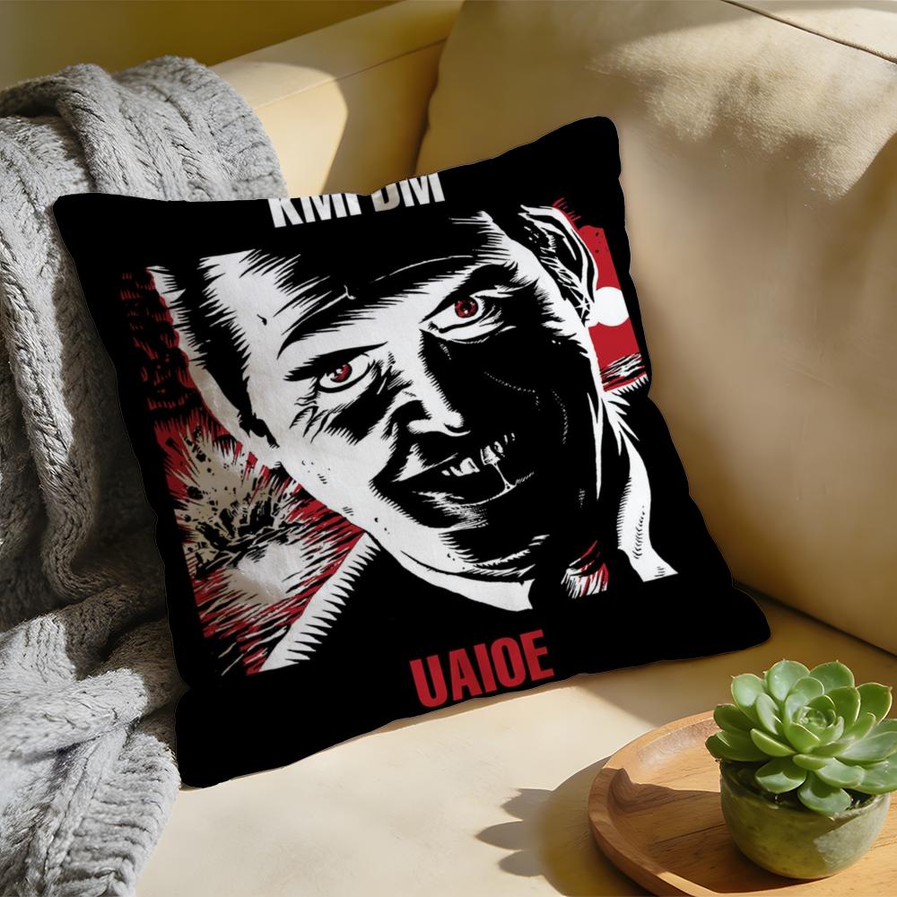 Чехол на подушку с логотипом группы KMFDM, стираный лен, мягкий, дышащий, декоративный чехол для дивана, домашний чехол для подушки