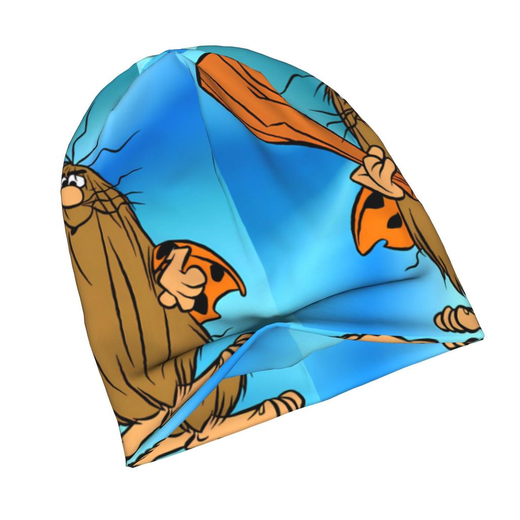 2D Flat Printing Caveman Adult Knit Beanie with Style Fits Effortlessly into Seasonal Wardrobes and Pairs Well with Jackets or Casual Looks, 2D Flat
