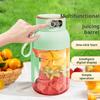 Multifunctional Portable Juicer Cup with Digital Display Large-Capacity USB Rechargeable Cordless Smoothie Blender