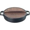 Oigen Nambu Ironware Sukiyaki and Gyoza Pot, 26cm, IH Compatible, CA-4