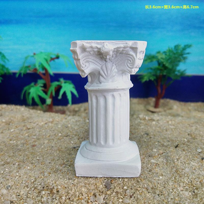 Roman Column Miniature Figurines Decorative Small Ornaments Resin Crafts Miniature Fairy Garden Accessories Mini Decoration