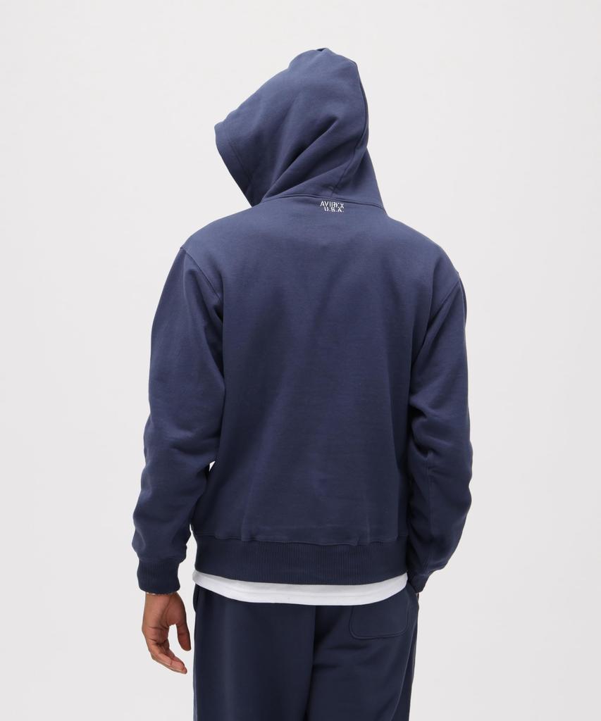 AVIREX DAILY ZIP UP SWEAT PARKA 783-3931005 men's 2XL navy