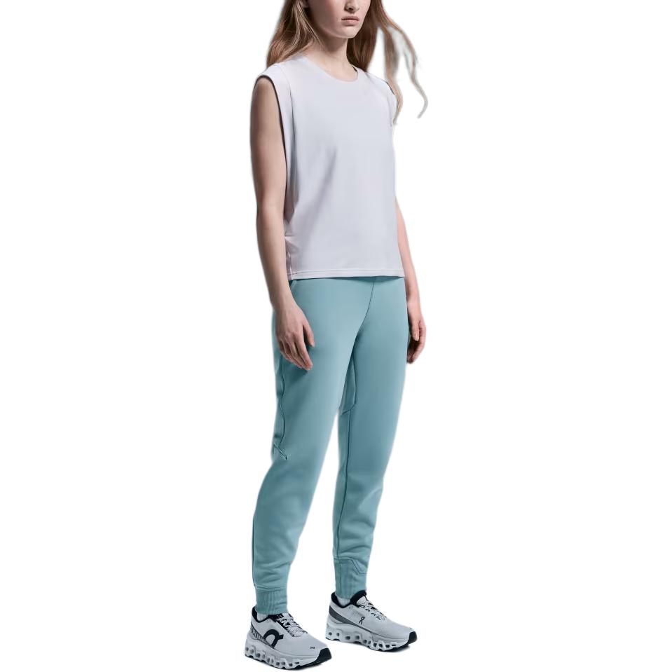 On Ang Pao Sweat Pants Drawstring Solid Color Casual Tapered Sports Long Pants Women Pants Blue 1WE11972523