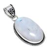 Радужный Лунный Камень Драгоценный Камень Ручной Работы Серебро 925 пробы Подвеска 2.13" j7Z03
