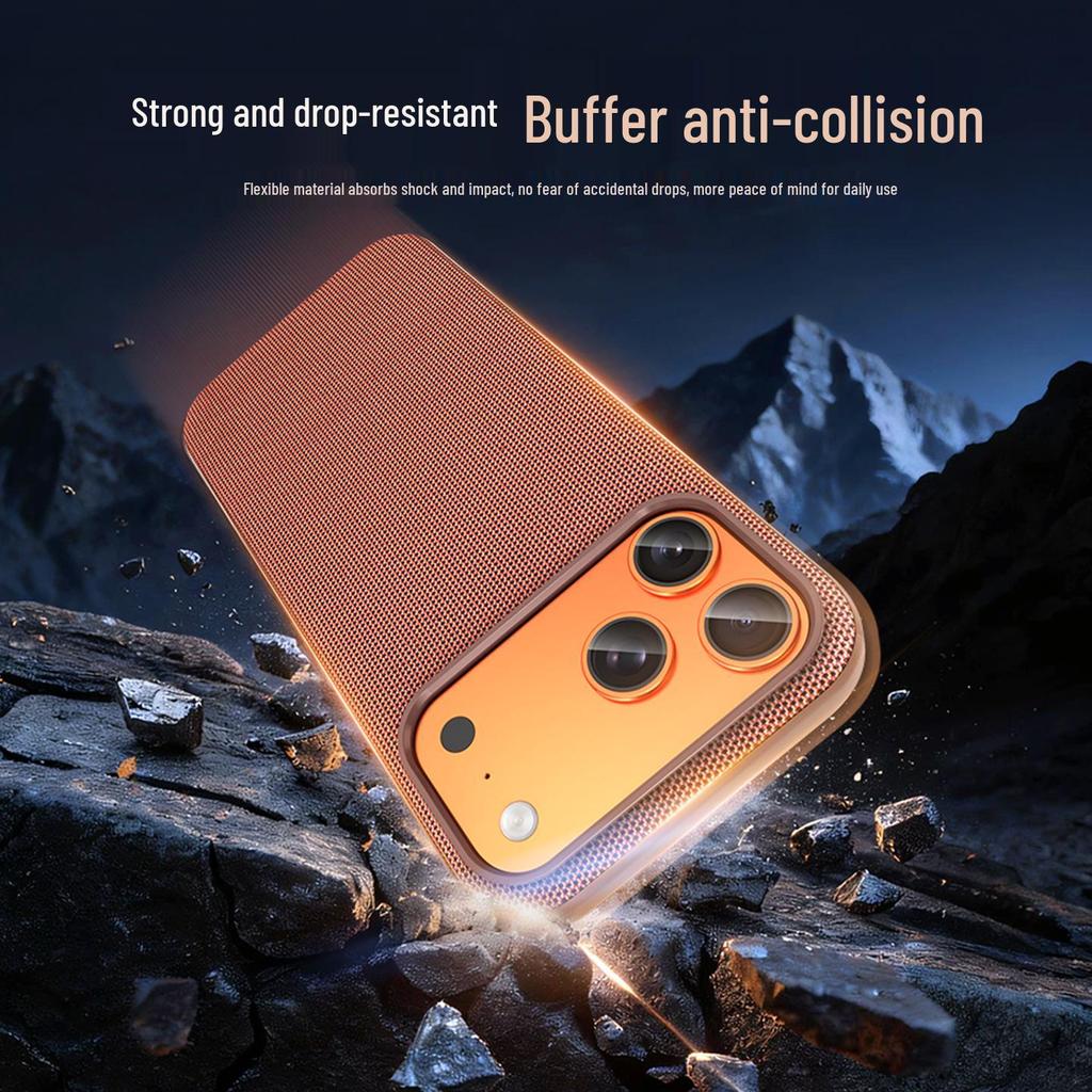 Apple 17 Pro Max Official Fabric Case | Tech Texture | iPhone 16 Magnetic | Drop Protection