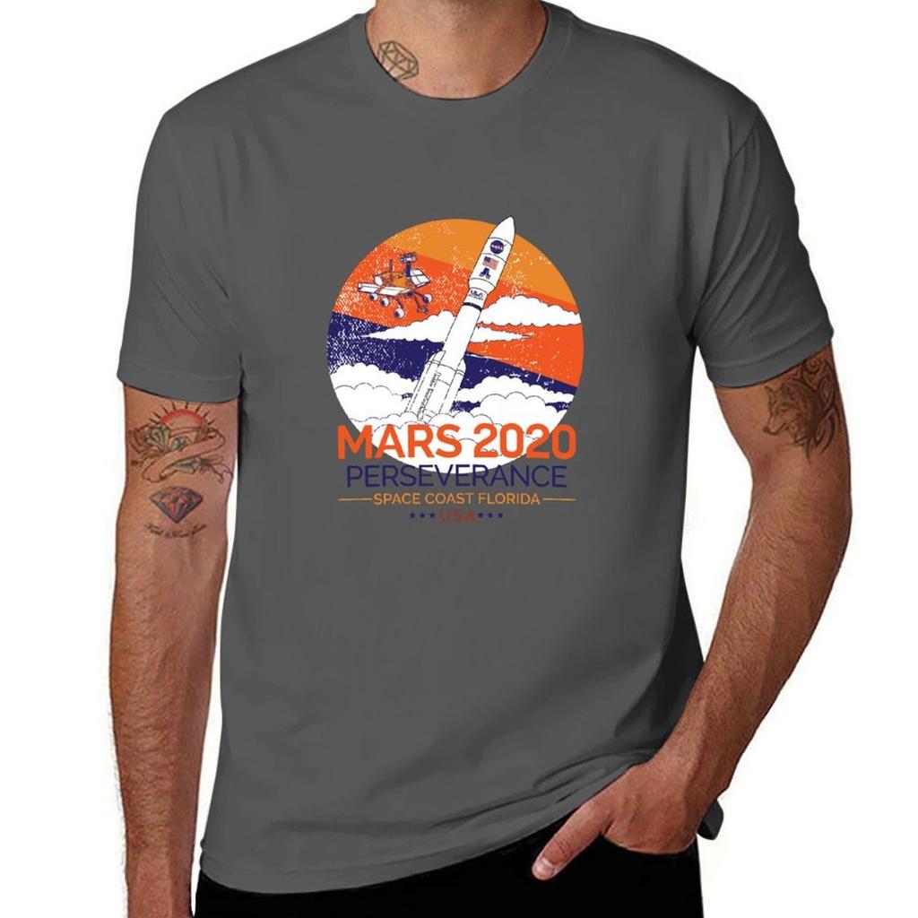 Mars Perseverance Rover TShirt Gym Exercise Short Sleeve TShirt