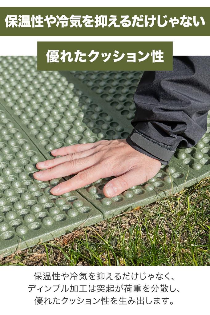 FIELDOOR Camping Single for Sleeping and Car Mat, Thick, Foldable, Size, Lightweight, Compact, Insulated, Dimpled, Tents, Bags, Camping, [180x60cm]