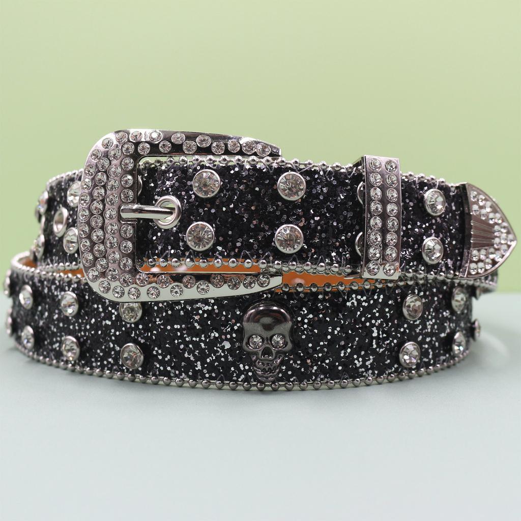 Пояс в панк-стиле Мужской модный джинсовый пояс Мужской высококачественный кожаный пояс Пояс в европейском и американском стиле