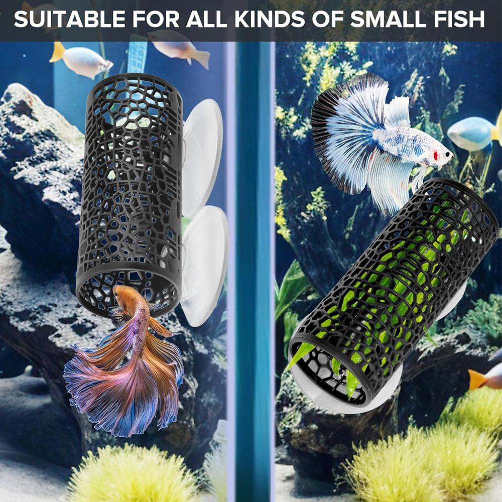 2 шт. туннель для петушков с присосками, подходит для маленьких рыб и креветок