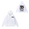 Unisex Hooded Cotton Sweatshirt Streetwear Letter Print Loose Fit Winter Casual Top Teens