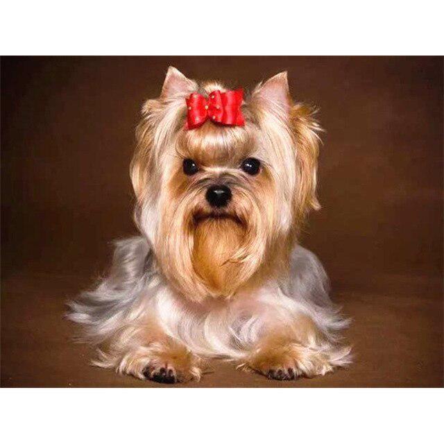 DIY 5D Алмазная картина Собака Вышивка крестиком Алмазная вышивка Продажа Животное Мозаика Стразы Фотографии