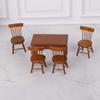 Small Dining Seat For Dollhouses Figures Flexible Wood Figure Furniture Enduring Design
