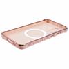 For Samsung Galaxy S23 Case Compatible with MagSafe Electroplated TPU Phone Cover Hollow Love Hearts