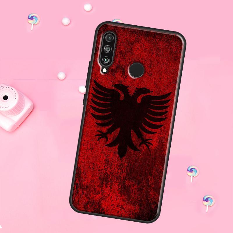 Флаг Албании Орел Для Huawei Nova 12i 7i 8i 11i 12s Y73 Y70 Y90 Y60 Y72 Y61 Y91 9 10 SE P30 Pro P40 Lite Чехол