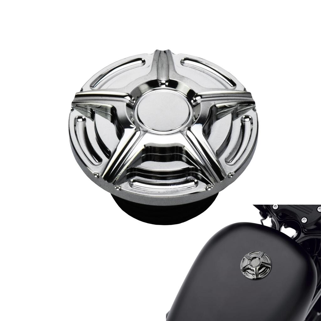Motorcycle Oil Tank Cover Metal Fuel Tank Right-hand Thread Gas Cap For Harley Softail Fat Boy Sportster XL 883 1200 Dyna FLHR