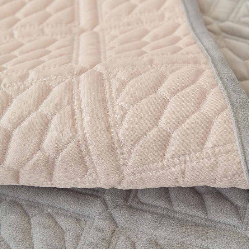 Winter Sofa Cushion Plush Non-Slip Thickened Sofa Cover Soft Sofa Cover Universal Solid Color Wheat Field Couch Cover Pillowcase