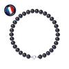 Bracelet - - Genuine Freshwater Cultured Pearl 6-7 Mm - 925 Silver - Length 18 Cm - Women