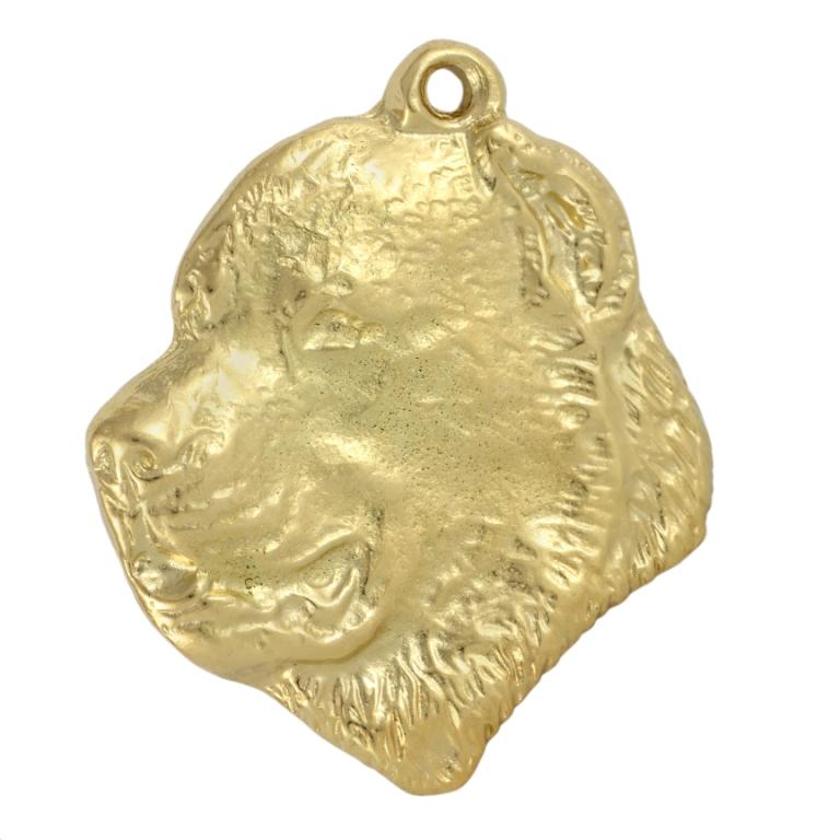 Central Asia Shepherd Dog, Central Asian Shepherd Dog – Gilded key ring with dog, handbag decoration | Art-Dog