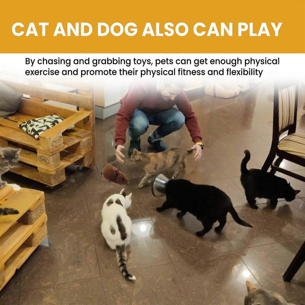 Interactive Smart Mouse Toy, Cats And Dogs Like A Mouse Sound Relief Plush Toy