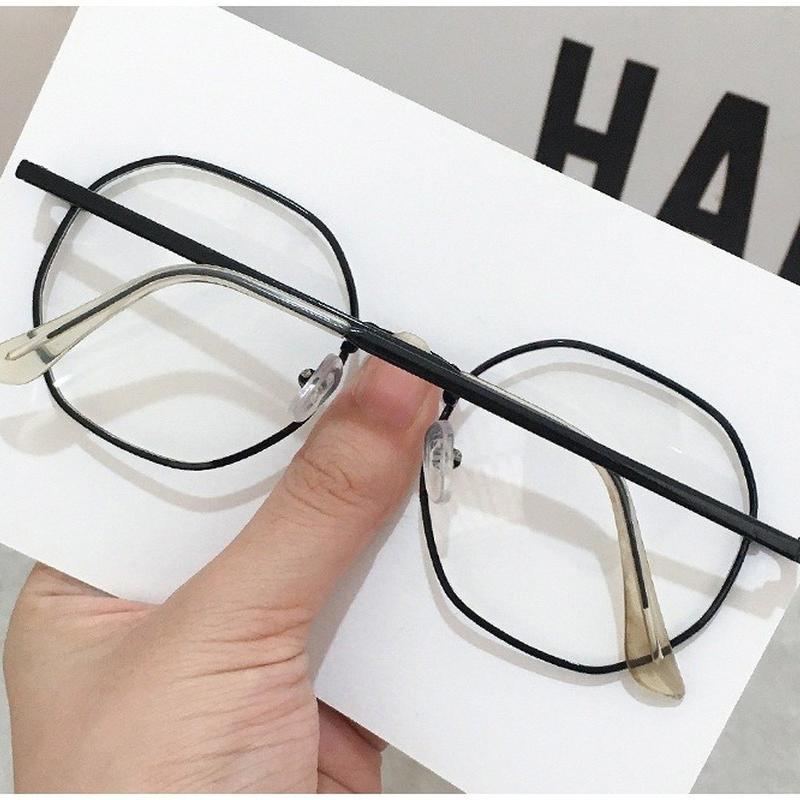 Взрывная восьмиугольная оправа Корейская версия многоугольных очков Чистые очки для знаменитостей по рецепту