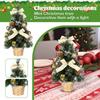 40cm Christmas Tree Christmas Decoration Simulation Tree With Lights Desktop Ornament