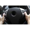 2PCS Silver Steering Wheel Button Cover Trim ABS For BMW 3-Series E90 2005-2012