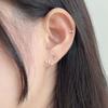 youngglow 14k cubic bow ribbon piercing (2type)