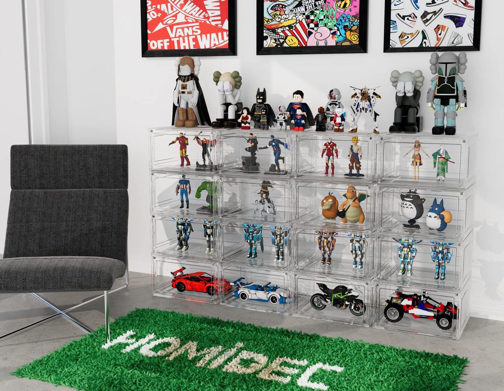 Обувь 6 Большая емкость для хранения Прозрачная передняя магнитная дверь для кроссовок Небольшое косметическое хранилище для обуви Хранение обуви Унисекс Вход для обуви Сборка обуви с