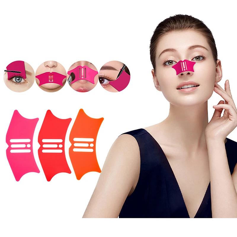 Силиконовые средства для макияжа носа, тени для носа, инструмент для макияжа, профессиональная подводка для глаз, трафареты для макияжа, косметические вспомогательные инструменты для ремонта