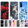 Чехол для Vivo V20 SE, чехол для Vivo V20 2020, мягкий силиконовый чехол из ТПУ на заднюю панель телефона VivoV20 VivoV20SE V20SE V 20, 6,44 дюйма, чехол-бампер с цветком