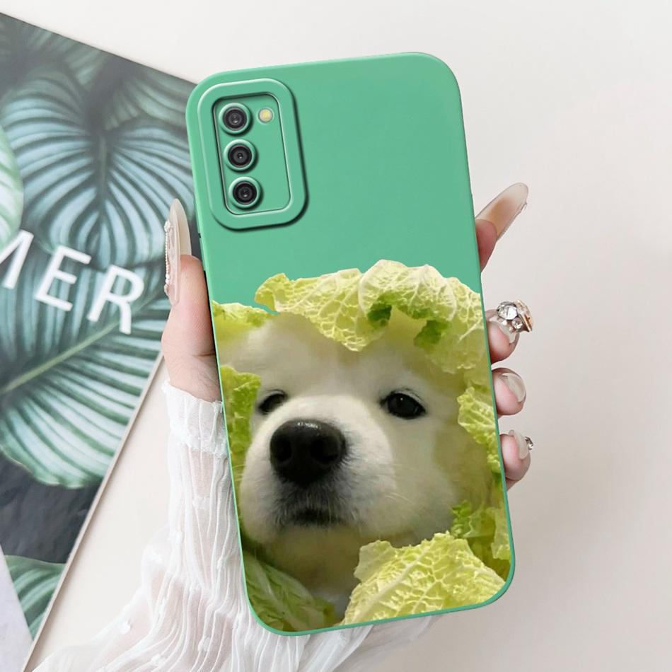 For Samsung Galaxy A03S A02S Cute Panda Rabbit Cartoon Soft Silicone Case For Samsung A02s A03s Camera Protective Phone Cases